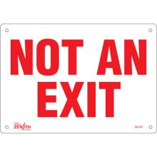 Zenith Safety Products SGL457 - "Not An Exit" Sign