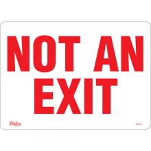 Zenith Safety Products SGL458 - "Not An Exit" Sign