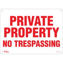 Zenith Safety Products SGL465 - "Private Property" Sign