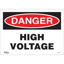 Zenith Safety Products SGL620 - "High Voltage" Sign