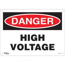 Zenith Safety Products SGL621 - "High Voltage" Sign