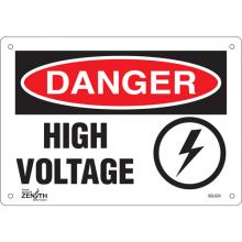 Zenith Safety Products SGL624 - "High Voltage" Sign