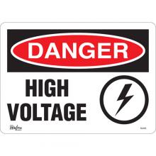 Zenith Safety Products SGL626 - "High Voltage" Sign