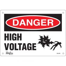Zenith Safety Products SGL630 - "High Voltage" Sign