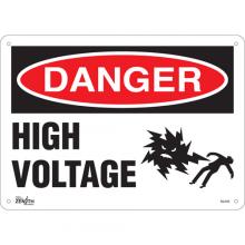 Zenith Safety Products SGL633 - "High Voltage" Sign