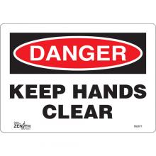 Zenith Safety Products SGL671 - "Keep Hands Clear" Sign