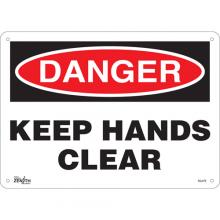 Zenith Safety Products SGL676 - "Keep Hands Clear" Sign