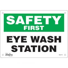 Zenith Safety Products SGL714 - "Eye Wash Station" Sign