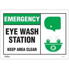 Zenith Safety Products SGL728 - "Eye wash Station Keep Area Clear" Sign