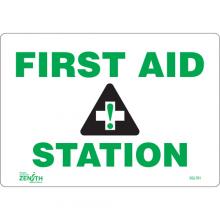 Zenith Safety Products SGL761 - "First Aid Station" Sign