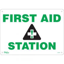 Zenith Safety Products SGL766 - "First Aid Station" Sign