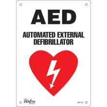 Zenith Safety Products SGL774 - "AED Automated External Defibrillator" Sign