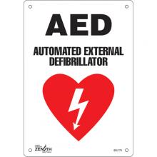 Zenith Safety Products SGL775 - "AED Automated External Defibrillator" Sign