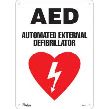 Zenith Safety Products SGL778 - "AED Automated External Defibrillator" Sign