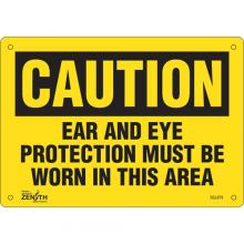 Zenith Safety Products SGL878 - "Ear And Eye Protection" Sign