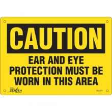 Zenith Safety Products SGL879 - "Ear And Eye Protection" Sign