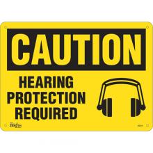 Zenith Safety Products SGL911 - "Hearing Protection Required" Sign