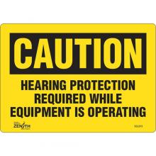 Zenith Safety Products SGL913 - "Hearing Protection Required" Noise Hazard Sign