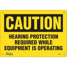 Zenith Safety Products SGL914 - "Hearing Protection Required" Noise Hazard Sign