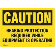 Zenith Safety Products SGL916 - "Hearing Protection Required" Noise Hazard Sign