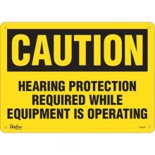 Zenith Safety Products SGL918 - "Hearing Protection Required" Noise Hazard Sign