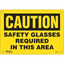 Zenith Safety Products SGL926 - "Safety Glasses Required" Sign