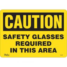 Zenith Safety Products SGL928 - "Safety Glasses Required" Sign