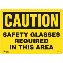 Zenith Safety Products SGL929 - "Safety Glasses Required" Sign