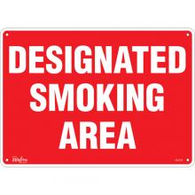 Zenith Safety Products SGL978 - "Designated Smoking Area" Sign
