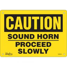 Zenith Safety Products SGM024 - "Proceed Slowly" Sign