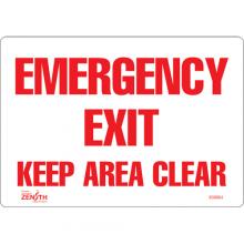 Zenith Safety Products SGM064 - "Emergency Exit" Sign