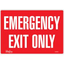 Zenith Safety Products SGM082 - "Emergency Exit Only" Sign