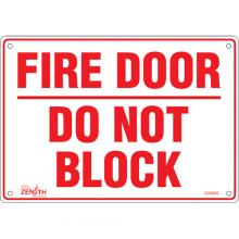 Zenith Safety Products SGM089 - "Fire Door" Sign