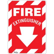 Zenith Safety Products SGM103 - "Fire Extinguisher" with Down Arrow Sign