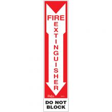 Zenith Safety Products SGM124 - "Fire Extinguisher - Do Not Block" Sign