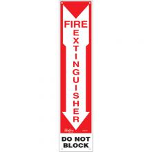 Zenith Safety Products SGM125 - "Fire Extinguisher - Do Not Block" Sign