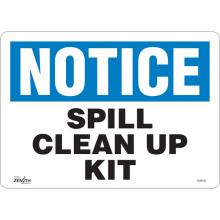 Zenith Safety Products SGM130 - "Spill Clean Up Kit" Sign