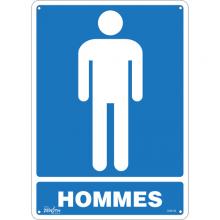 Zenith Safety Products SGM180 - "Hommes" Sign