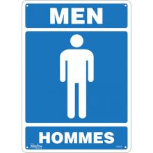 Zenith Safety Products SGM187 - "Men - Hommes" Sign