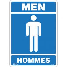 Zenith Safety Products SGM188 - "Men - Hommes" Sign