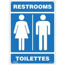 Zenith Safety Products SGM191 - "Restrooms - Toilettes" Sign