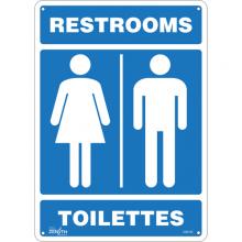 Zenith Safety Products SGM192 - "Restrooms - Toilettes" Sign