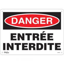 Zenith Safety Products SGM268 - "Entrée Interdite" Sign