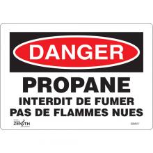 Zenith Safety Products SGM317 - "Propane - Interdit De Fumer" Sign
