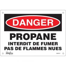 Zenith Safety Products SGM318 - "Propane - Interdit De Fumer" Sign