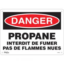 Zenith Safety Products SGM322 - "Propane - Interdit De Fumer" Sign