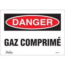 Zenith Safety Products SGM323 - "Gaz Comprimé" Sign