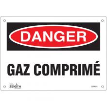 Zenith Safety Products SGM324 - "Gaz Comprimé" Sign