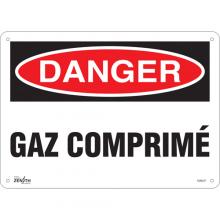 Zenith Safety Products SGM327 - "Gaz Comprimé" Sign