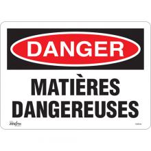 Zenith Safety Products SGM344 - "Matières Dangereuses" Sign